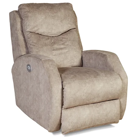 Contemporary Power Headrest Wallhugger Recliner with Memory Plus